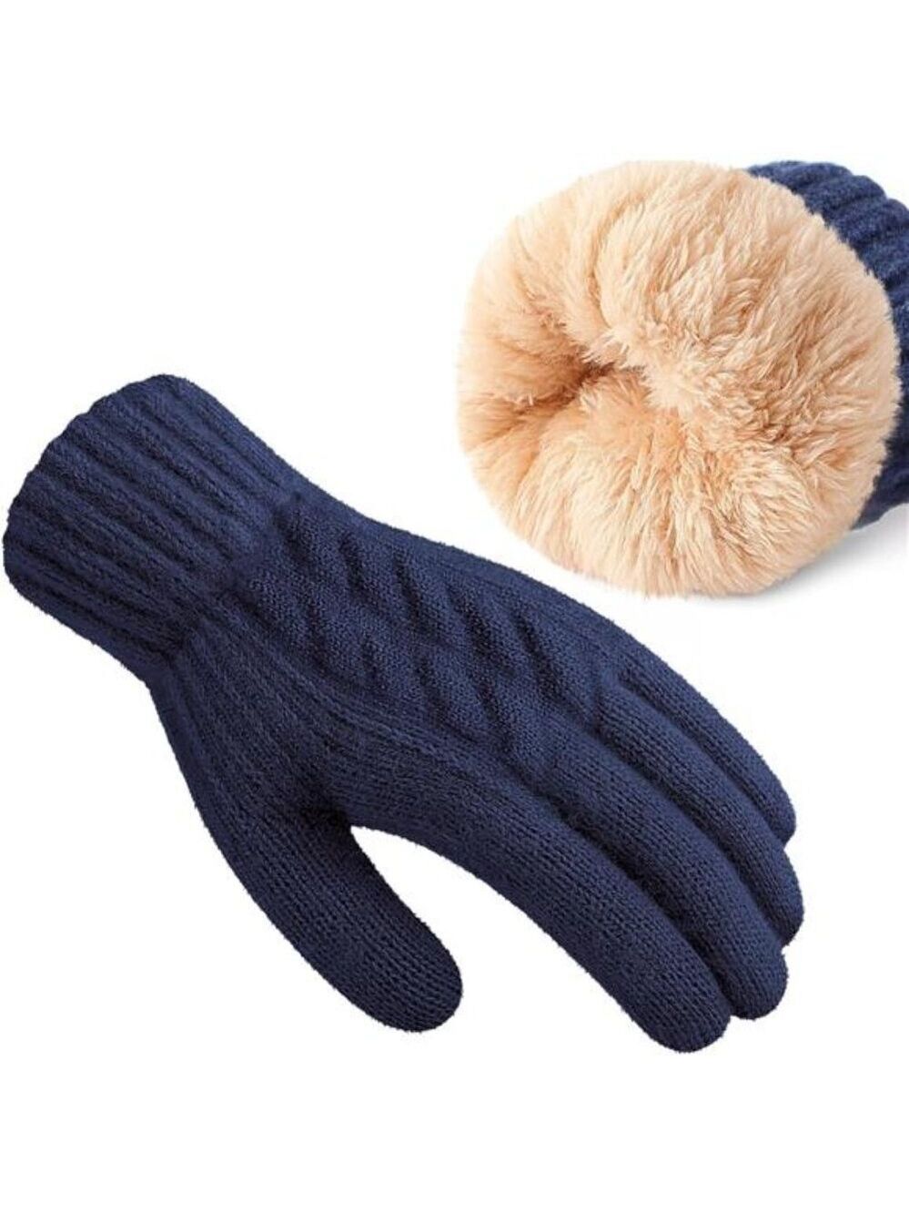 Womens Winter Gloves Touchscreen Thermal Lined Cold Weather Knit Gloves Warm